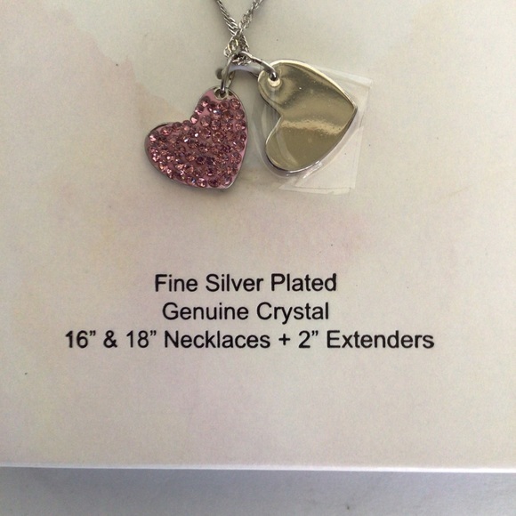 BELIEVE BY BRILLIANCE CRYSTAL HEART NECKLACE NWT - Picture 5 of 10